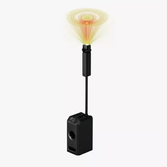 HEPU HP-991 Profesyonel Taşınabilir Ses Sistemi – 8” Subwoofer, 236W Güç, RGB Işık Efektli