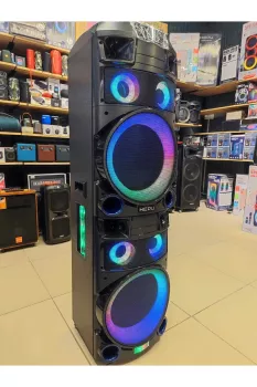 Hp 919 Taşınabilir Amfi  Kule Tipi Bluetooth Parti Hoparlörü pmpo 300 W 2*12 inc Subwoofer