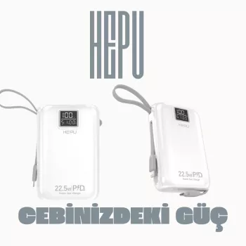 HEPU Hp A-02 20.000 mAh Power Bank 22.5 W PD 