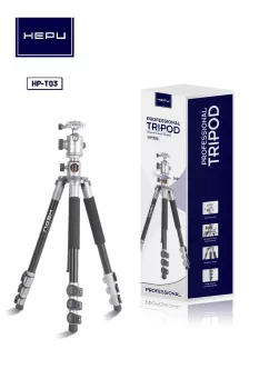 T03 360 Crossbar Tripod Profesyonel Yatak Dikey Panaromik Başlı Tripod Makro Hassas 160 cm