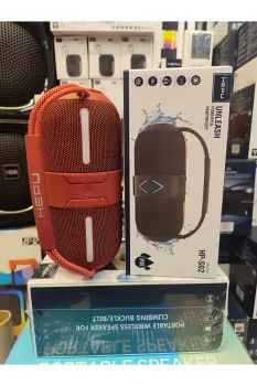 HP-S02 Taşınabili Şarjlı Bluetooth Hoparlör Rgb Usb Aux Tf 1500 Mah 15 w Rms