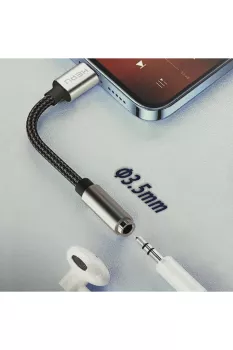 HP-19L Lightning - 3.5mm Kulaklık Dönüştürücü Kablo 21cm