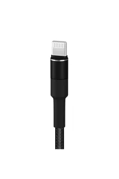 Hp-416 Solid Usb - Iph Lightning Qc3.0 3.1a Şarj Kablosu 1mt Siyah