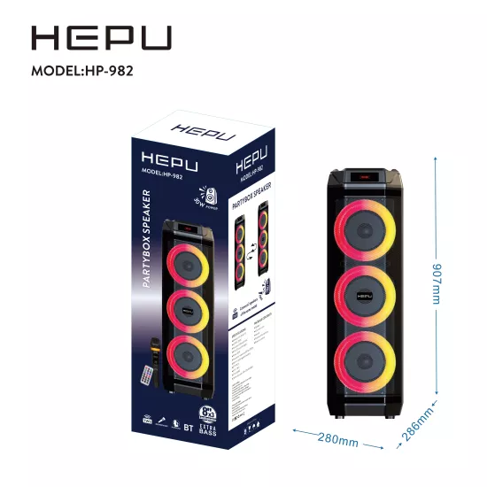 BTS-1990 RGB Bluetooth Hoparlör Parti Speaker - Boomboxtr