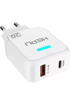 hp 619 20 W Pd Girişli 3.0 Qualcomm Hızlı Şarj Aleti USB-C Type-C to Lightning Şarj aleti
