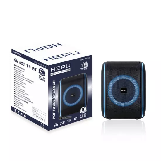 HEPU HP-988  Bluetooth Hoparlör 8” | 30W RMS |