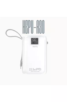 HP A-03 30.000 mAh Power Bank 22.5W PD Hızlı Şarj 1 To 6