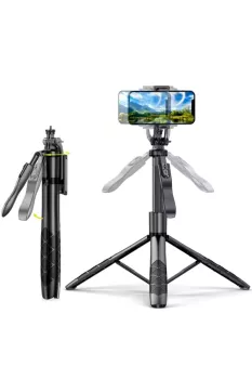Hepu Hp T11 Bluetooth Stabil Özellikli Selfie Çubuğu Ayarlanabilir Uzunluk 150 cm ios android uyumlu