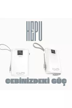 Hp A-02 20.000 mAh Power Bank 22.5 W PD Hızlı Şarj 1 TO 6