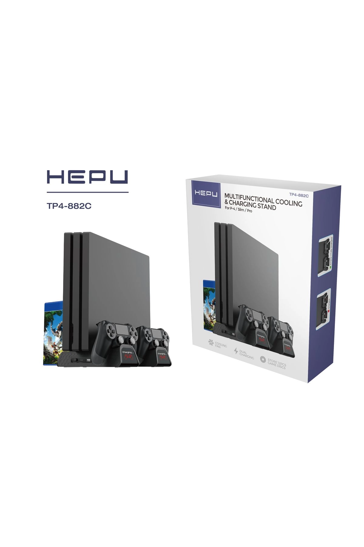 Ps4 Sogutucu Ve Şarj Tp4-882c Ps4 3 Soğutma Fanlı Stand
