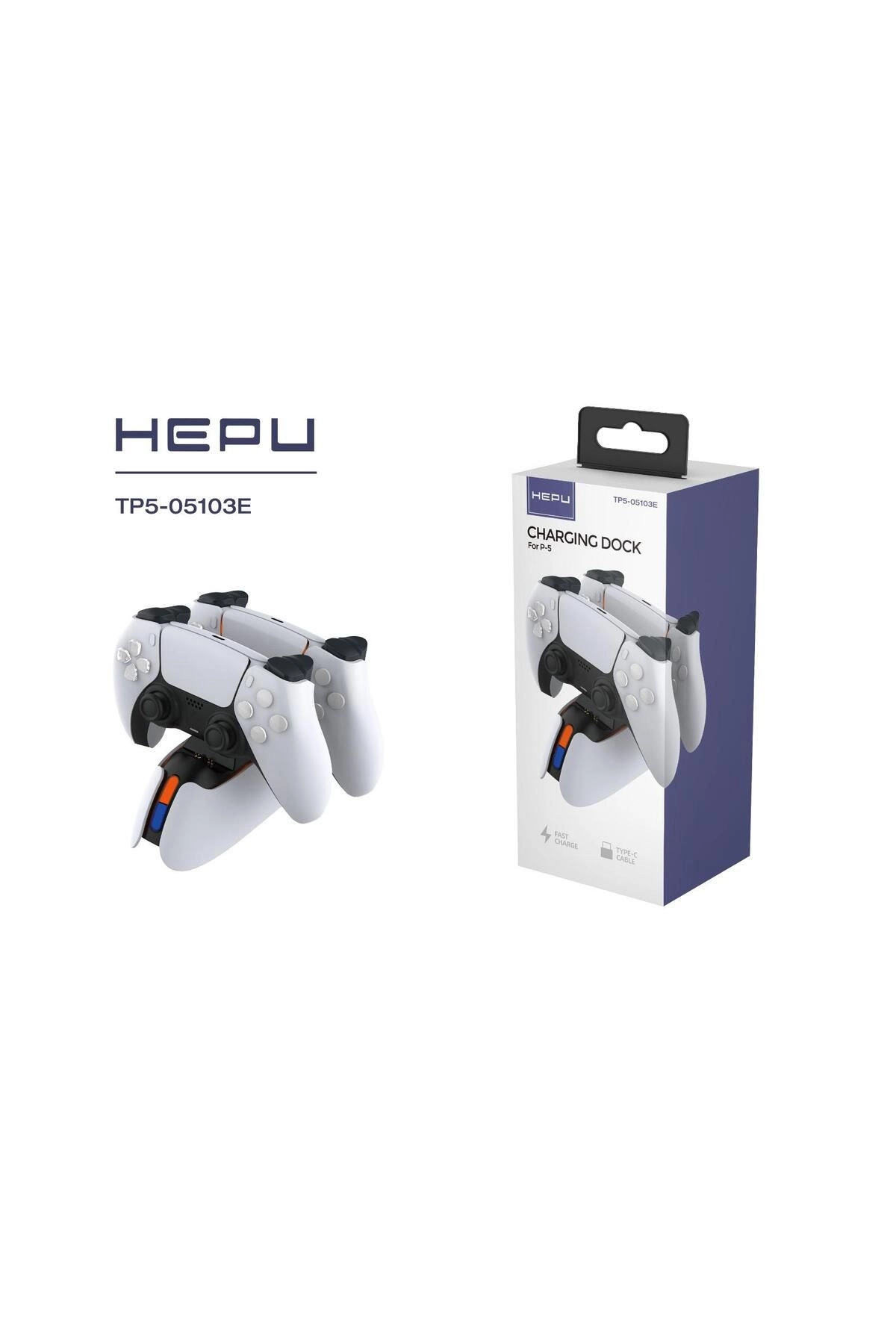 TP5-05103E Ps5 Dualsense Joystick Şarj Standı Göstergeli Şarj Istasyonu Fast Charging