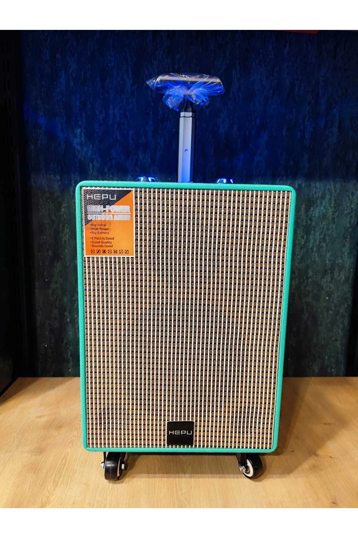 HP 901 Taşınabilir Şarjlı Çanta Tipi Amfi Bluetooth Hoparlör 8 inc Ultra bass Kablosuz Mikrofon