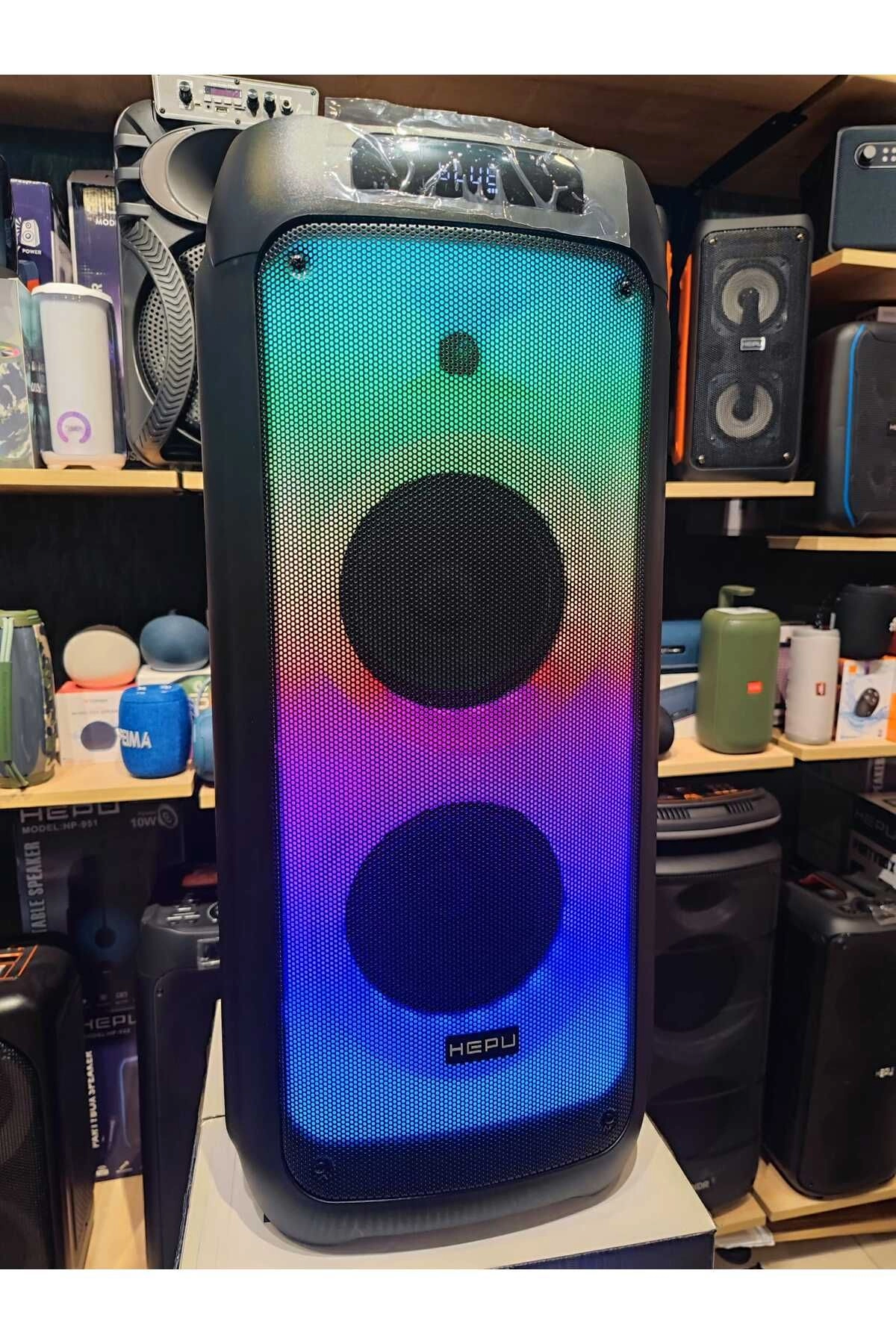 HP 965 Şarjlı Taşınabilir40 watt Rms 2*8 inch Bluetooth Hoparlör