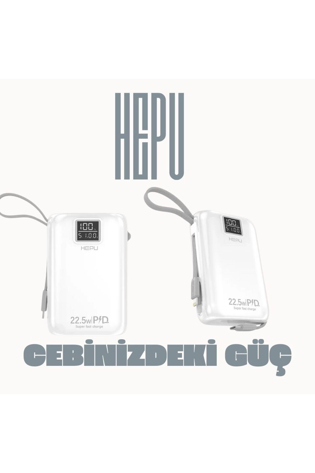 Hp A-02 20.000 mAh Power Bank 22.5 W PD Hızlı Şarj 1 TO 6